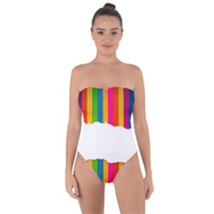 Art-and-craft Tie Back One Piece Swimsuit by nate14shop