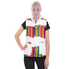 Art-and-craft Women s Button Up Vest by nate14shop