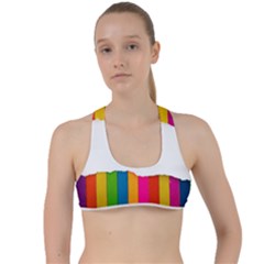 Art-and-craft Criss Cross Racerback Sports Bra by nate14shop