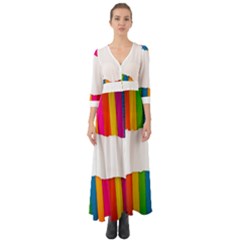 Art-and-craft Button Up Boho Maxi Dress by nate14shop