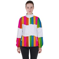 Art-and-craft Women s High Neck Windbreaker by nate14shop