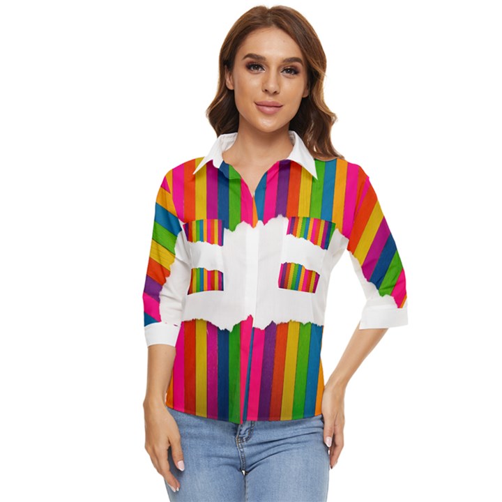 Art-and-craft Women s Quarter Sleeve Pocket Shirt