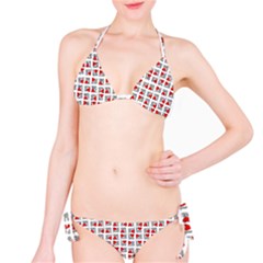 Spanish Love Phrase Motif Pattern Classic Bikini Set by dflcprintsclothing