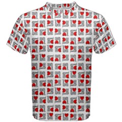 Spanish Love Phrase Motif Pattern Men s Cotton Tee by dflcprintsclothing