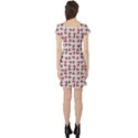 Spanish Love Phrase Motif Pattern Short Sleeve Skater Dress View2