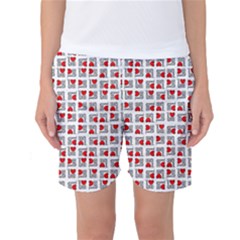 Spanish Love Phrase Motif Pattern Women s Basketball Shorts by dflcprintsclothing