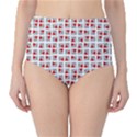 Spanish Love Phrase Motif Pattern Classic High-Waist Bikini Bottoms View1