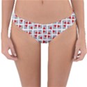 Spanish Love Phrase Motif Pattern Reversible Hipster Bikini Bottoms View1