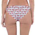 Spanish Love Phrase Motif Pattern Reversible Hipster Bikini Bottoms View2