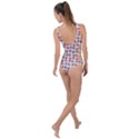 Spanish Love Phrase Motif Pattern Side Cut Out Swimsuit View2