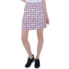 Spanish Love Phrase Motif Pattern Tennis Skirt by dflcprintsclothing