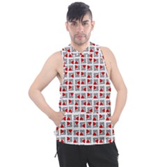 Spanish Love Phrase Motif Pattern Men s Sleeveless Hoodie by dflcprintsclothing