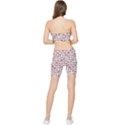 Spanish Love Phrase Motif Pattern Stretch Shorts and Tube Top Set View2