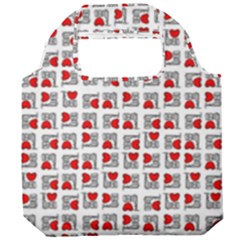 Spanish Love Phrase Motif Pattern Foldable Grocery Recycle Bag by dflcprintsclothing