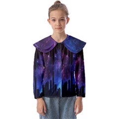 Digital-art Kids  Peter Pan Collar Blouse by nate14shop