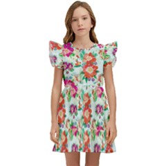 Floral Kids  Winged Sleeve Dress by nate14shop