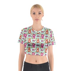 Floral Cotton Crop Top by nate14shop