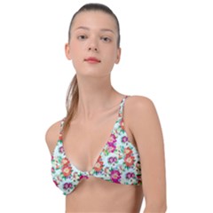 Floral Knot Up Bikini Top