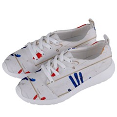 Handprint,wood Women s Lightweight Sports Shoes by nate14shop