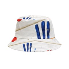 Handprint,wood Inside Out Bucket Hat by nate14shop