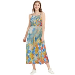 Oil-paint Boho Sleeveless Summer Dress by nate14shop