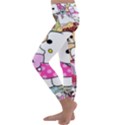 Hello-kitty-001 Kids  Lightweight Velour Classic Yoga Leggings View2