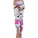 Hello-kitty-001 Kids  Lightweight Velour Classic Yoga Leggings View4