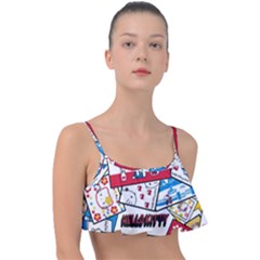 Hello-kitty-002 Frill Bikini Top by nate14shop