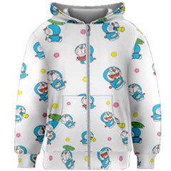 Doraemon Kids  Zipper Hoodie Without Drawstring by nate14shop