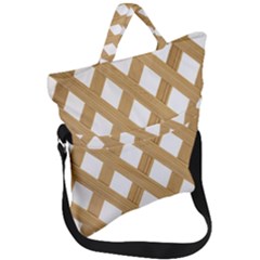 Wooden Fold Over Handle Tote Bag by nate14shop