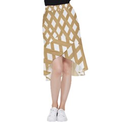 Wooden Frill Hi Low Chiffon Skirt by nate14shop