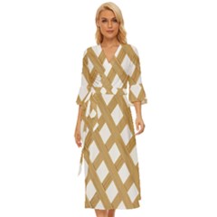 Wooden Midsummer Wrap Dress by nate14shop