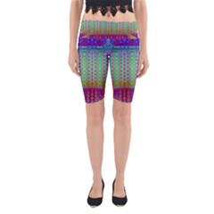 Space Explosion  Yoga Cropped Leggings by Thespacecampers