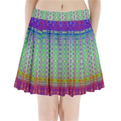 Space Explosion  Pleated Mini Skirt