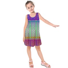 Space Explosion  Kids  Sleeveless Dress by Thespacecampers