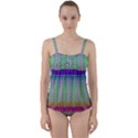 Space Explosion  Twist Front Tankini Set View1