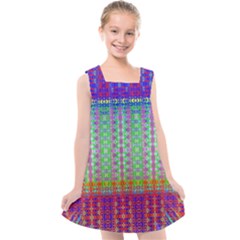 Space Explosion  Kids  Cross Back Dress by Thespacecampers