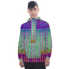 Space Explosion  Men s Front Pocket Pullover Windbreaker by Thespacecampers