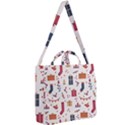 Christmas-gifts-socks-pattern Square Shoulder Tote Bag View2