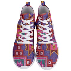 Abstrac-carpet Men s Lightweight High Top Sneakers by nate14shop