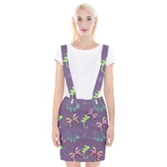 Background-butterfly Purple Braces Suspender Skirt by nate14shop