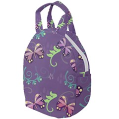 Background-butterfly Purple Travel Backpacks by nate14shop