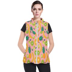 Fruits-orange Women s Puffer Vest by nate14shop