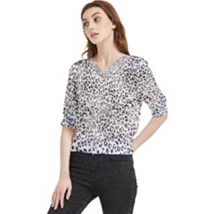 Hd-wallpaper-tiger Quarter Sleeve Blouse