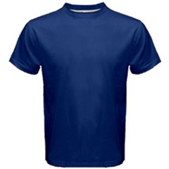 Dark Blue Men s Cotton Tee by nate14shop