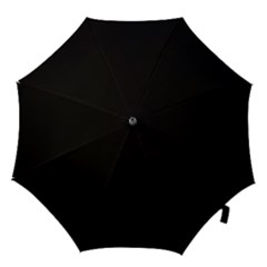 Black,elegan Hook Handle Umbrellas (small) by nate14shop