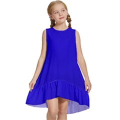 Background-blue Kids  Frill Swing Dress by nate14shop