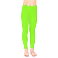 Grass-green-color-solid-background Kids  Leggings by nate14shop