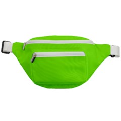 Grass-green-color-solid-background Fanny Pack by nate14shop