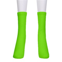 Grass-green-color-solid-background Crew Socks